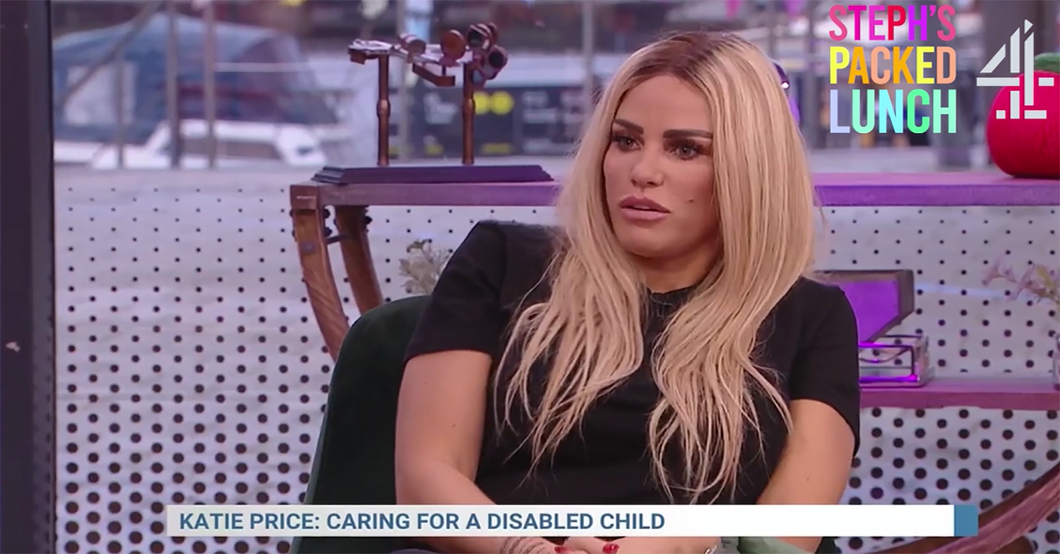 Katie Price speaking about son Harvey