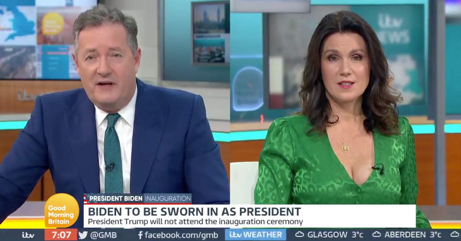 GMB Susanna Reid covers up after backlash over 'revealing' dress