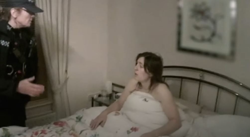 The moment Sarah Williams was arrested