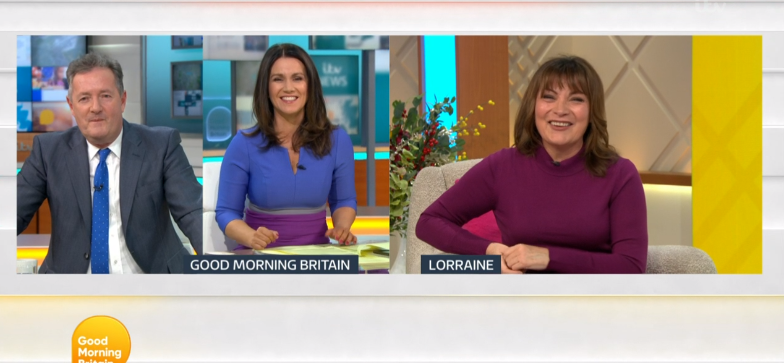 Piers Morgan and Susanna Reid on Good Morning Britain