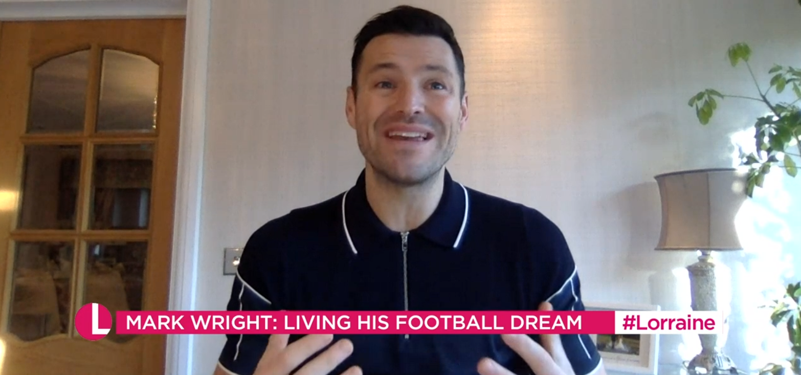 Mark WRight speaking about Mick Norcross death on Lorraine