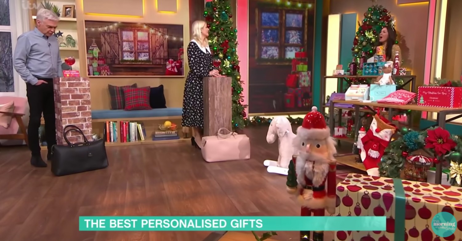 Georgina Burnett with Holly and Phil on This Morning