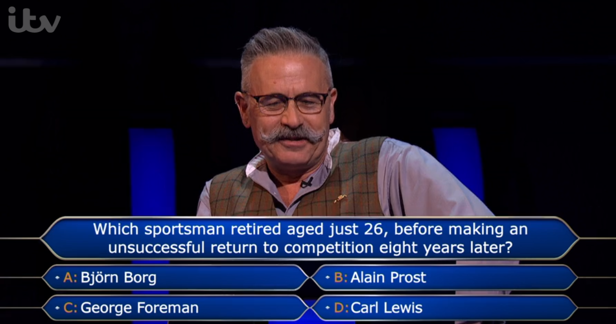 Justin Beattie answering the question he got wrong