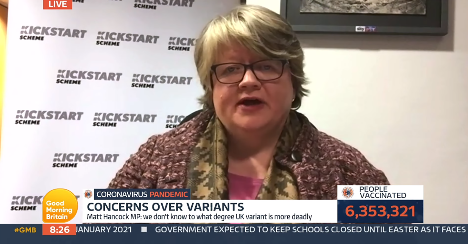  Therese Coffey on GMB