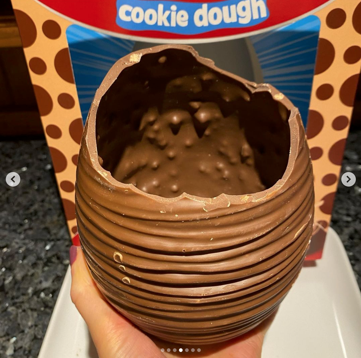 kitkat chunky cookie dough egg