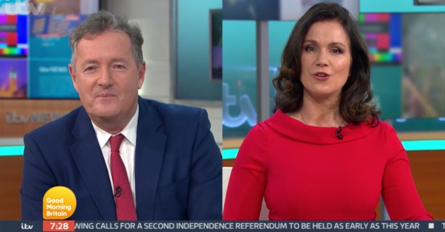 Piers Morgan and Susanna Reid