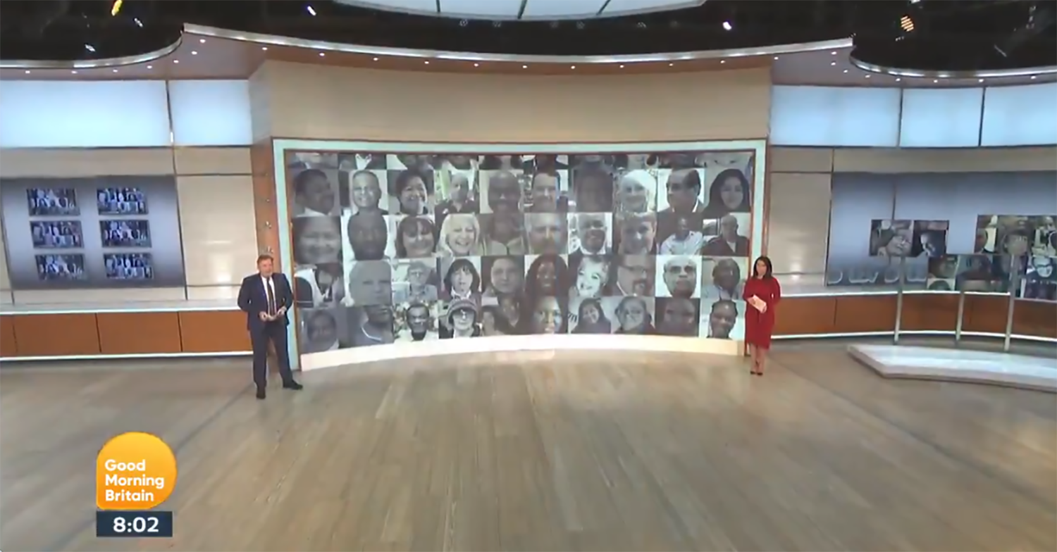 Piers Morgan and Susanna REid on GMB today