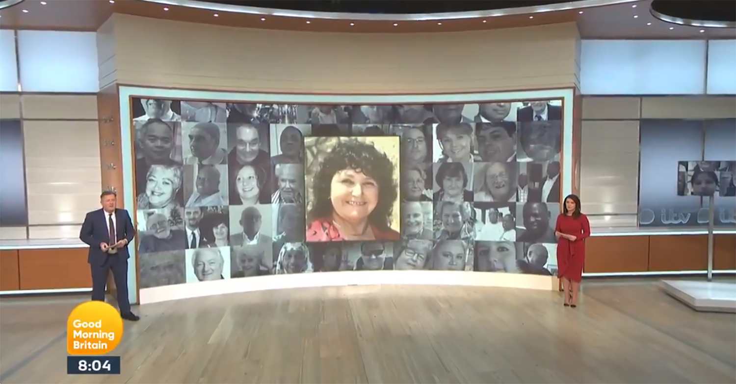 Piers Morgan and Susanna REid on GMB today