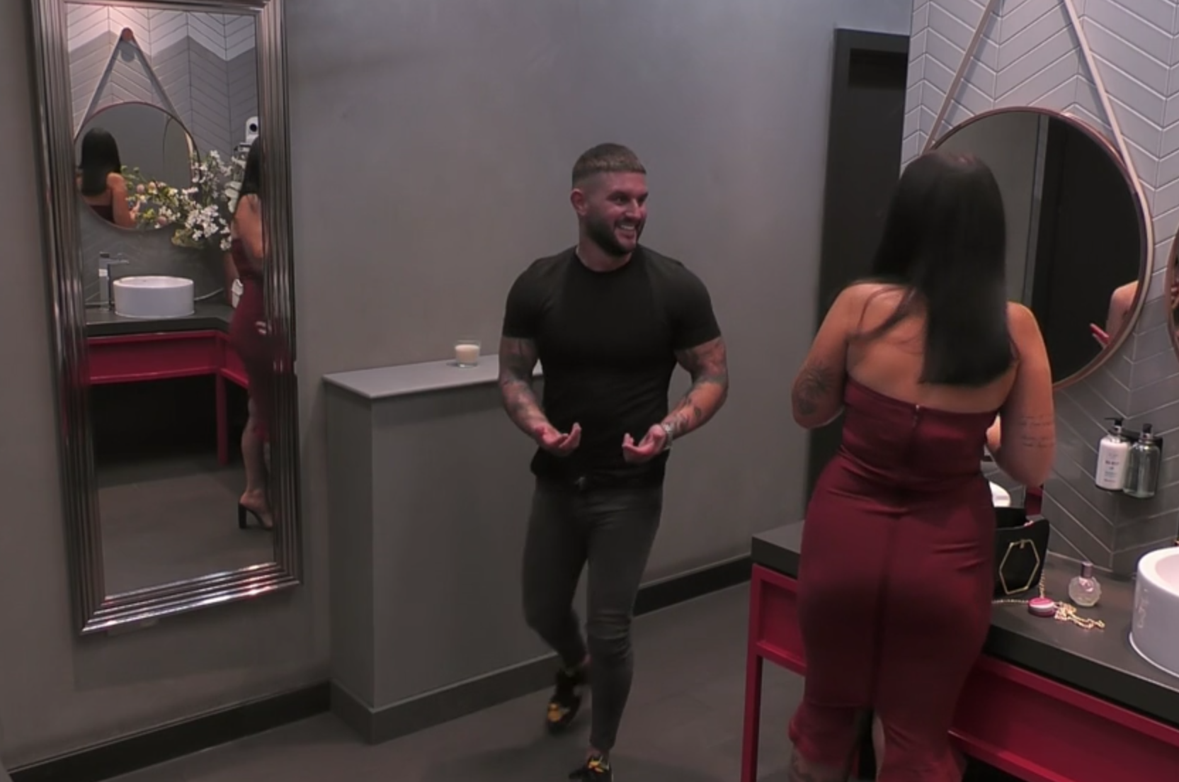 Viewers accused First Dates of being a set-up after Lauren got caught with another man in the toilets