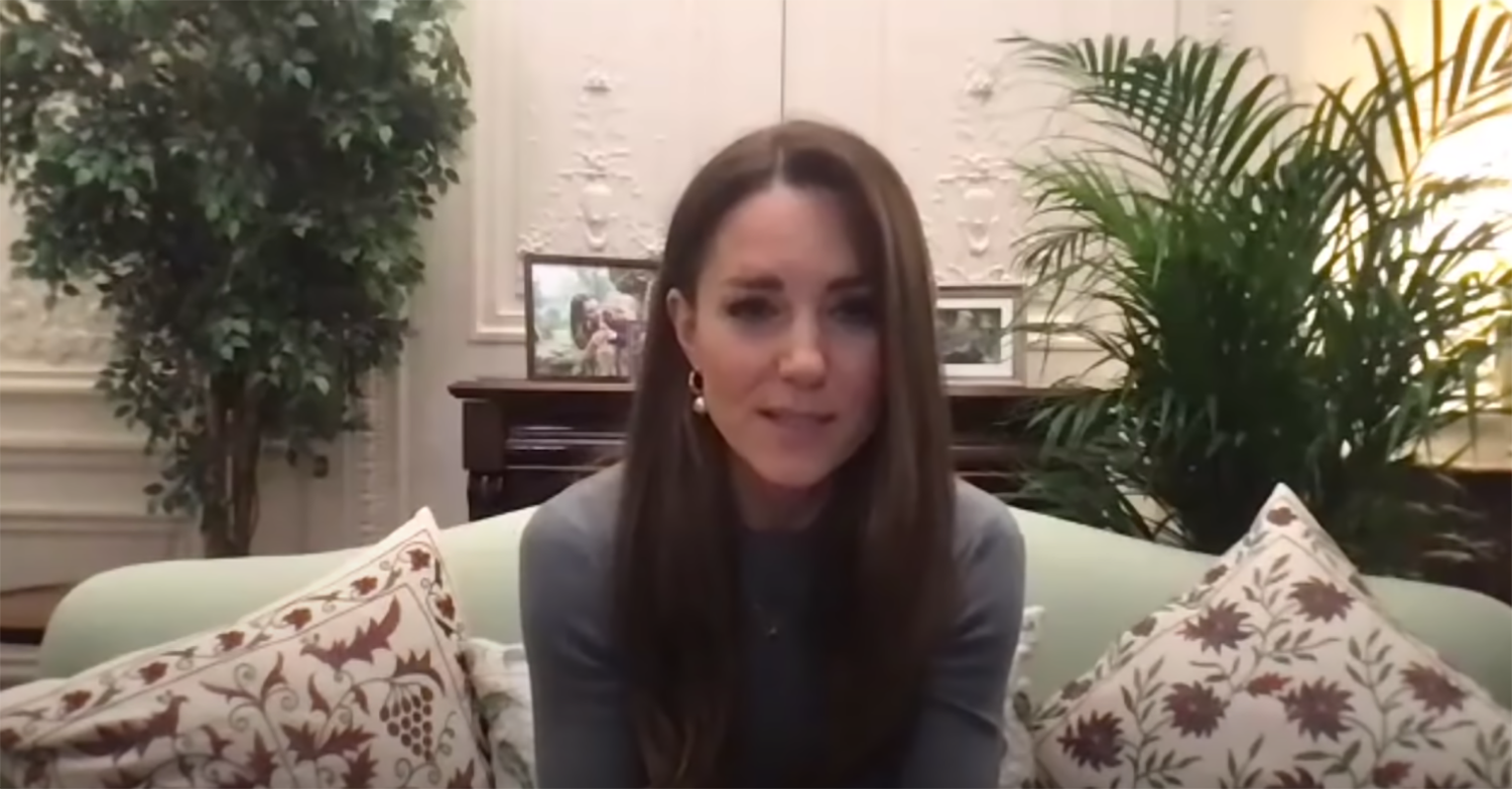 Kate Middleton speaks to Holocaust survivors