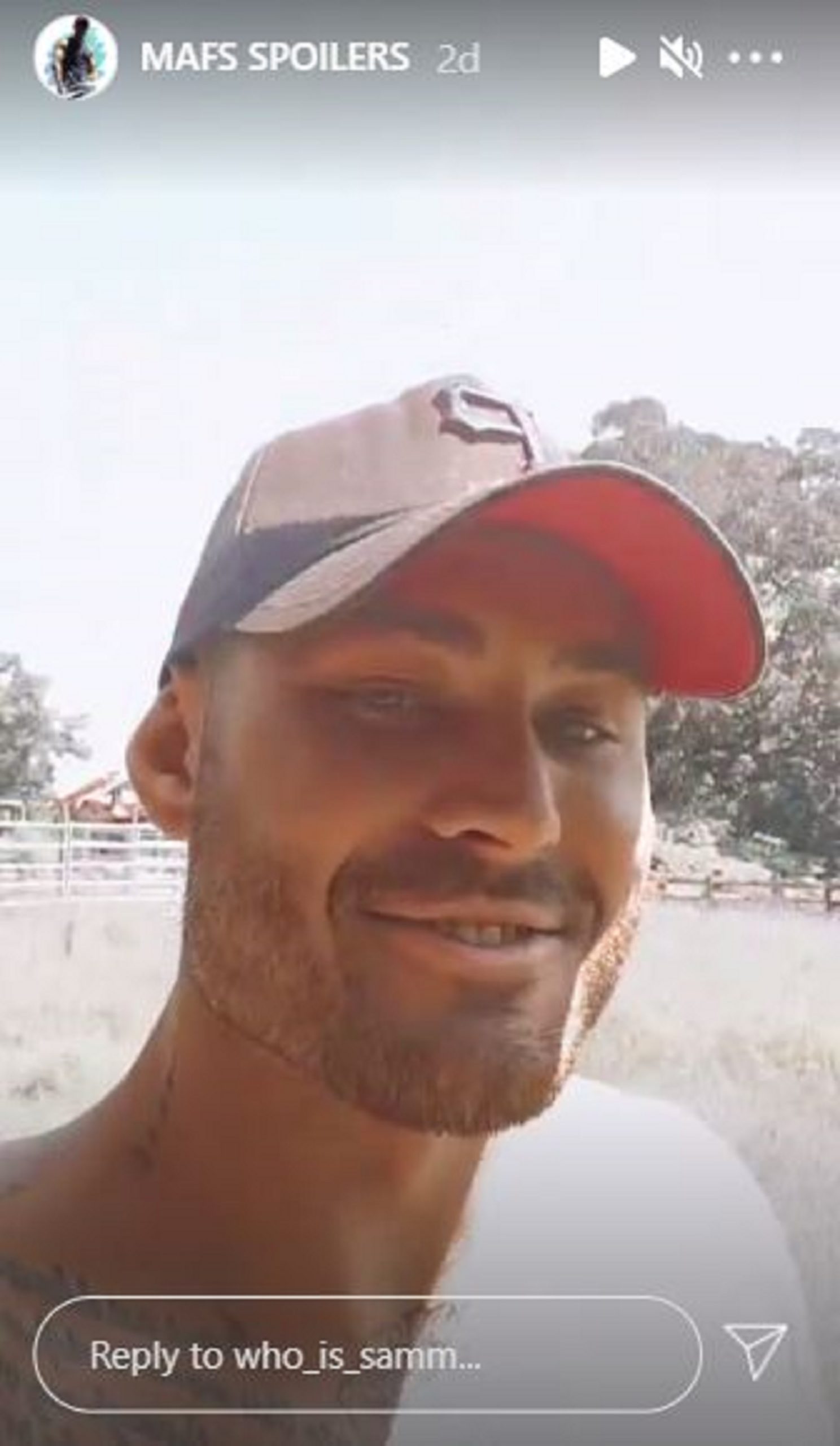 Sam Ball speaking on Instagram