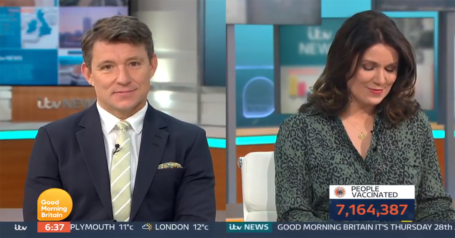 Ben Shephard and Susanna Reid on GMB