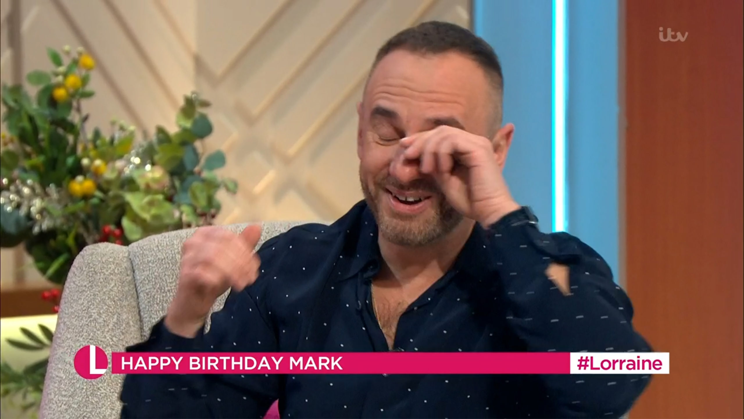 Mark Heyes had happy tears on Lorraine