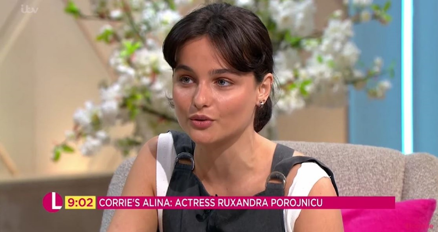 Ruxandra Porojnicu speaking about her Coronation Street character Alina on Lorraine