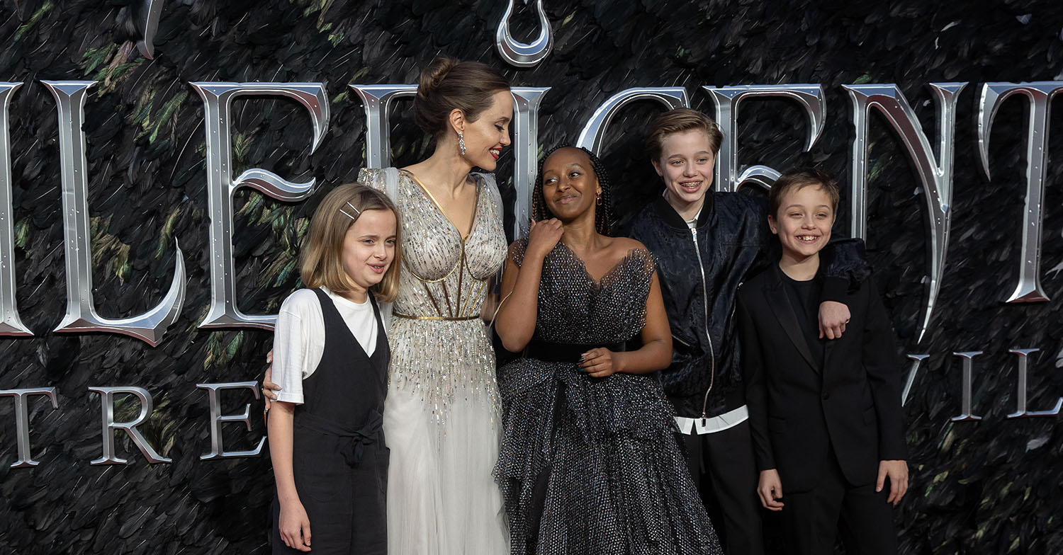 zahara jolie-pitt at film premiere