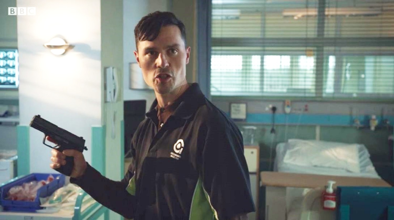 the gunman in holby city