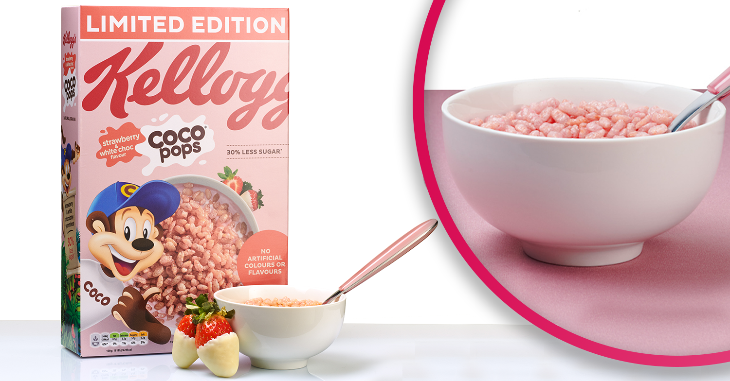 strawberry and white chocolate coco pops