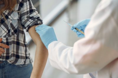 person having injection