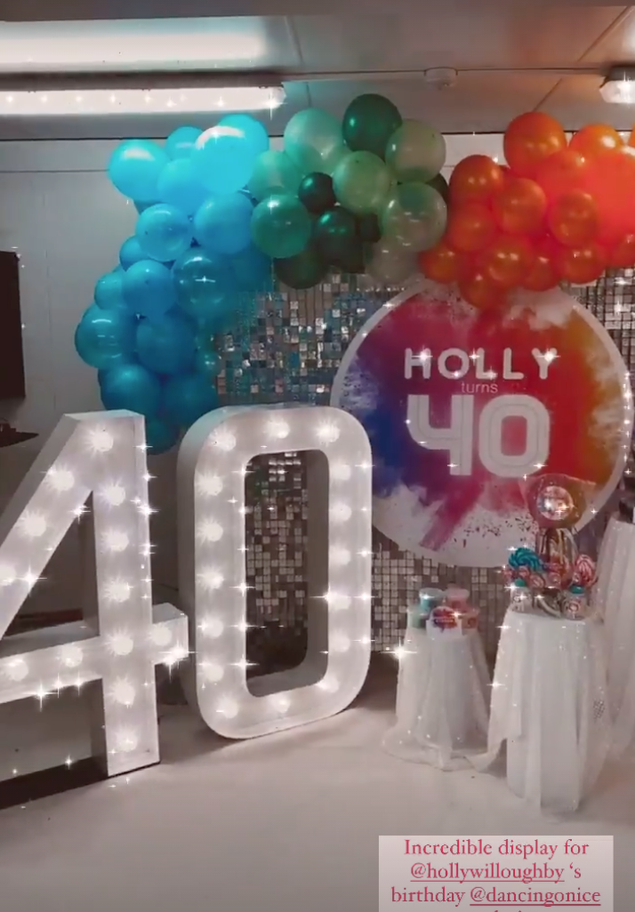 Holly Willoughby birthday celebrations