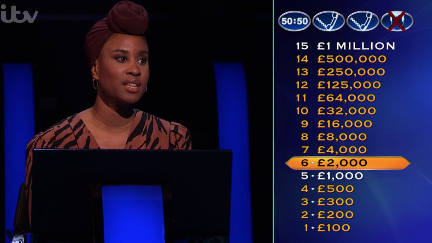 Viewers fell in love with Mainga on Who Wants To Be A Millionaire