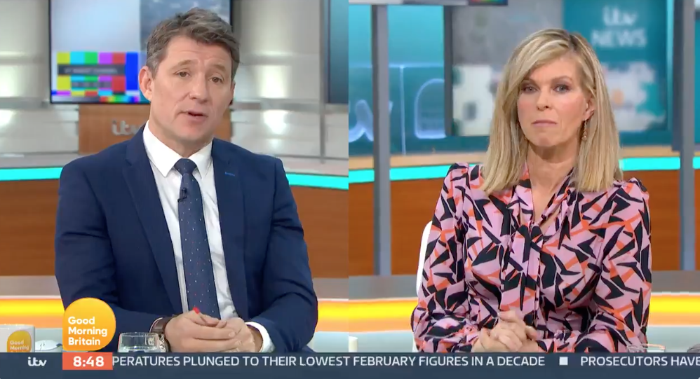 Kate Garraway said she hasn't seen her husband Derek since Christmas