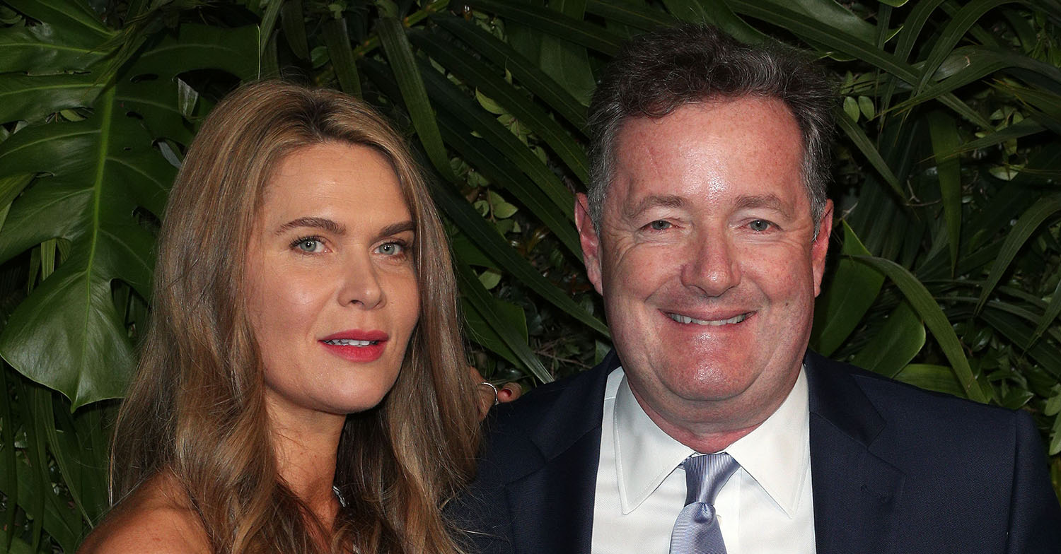 Piers with his second wife Celia Walden