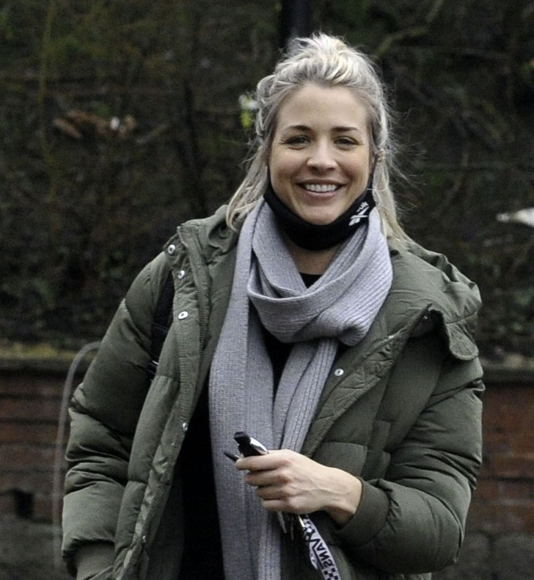 Gemma Atkinson and her pet dog Ollie