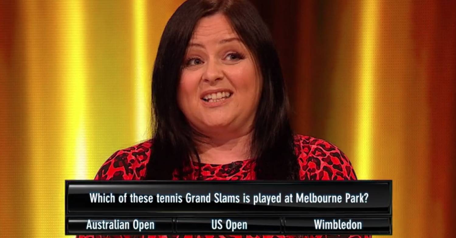 Tipping Point contestant Alison got her question right