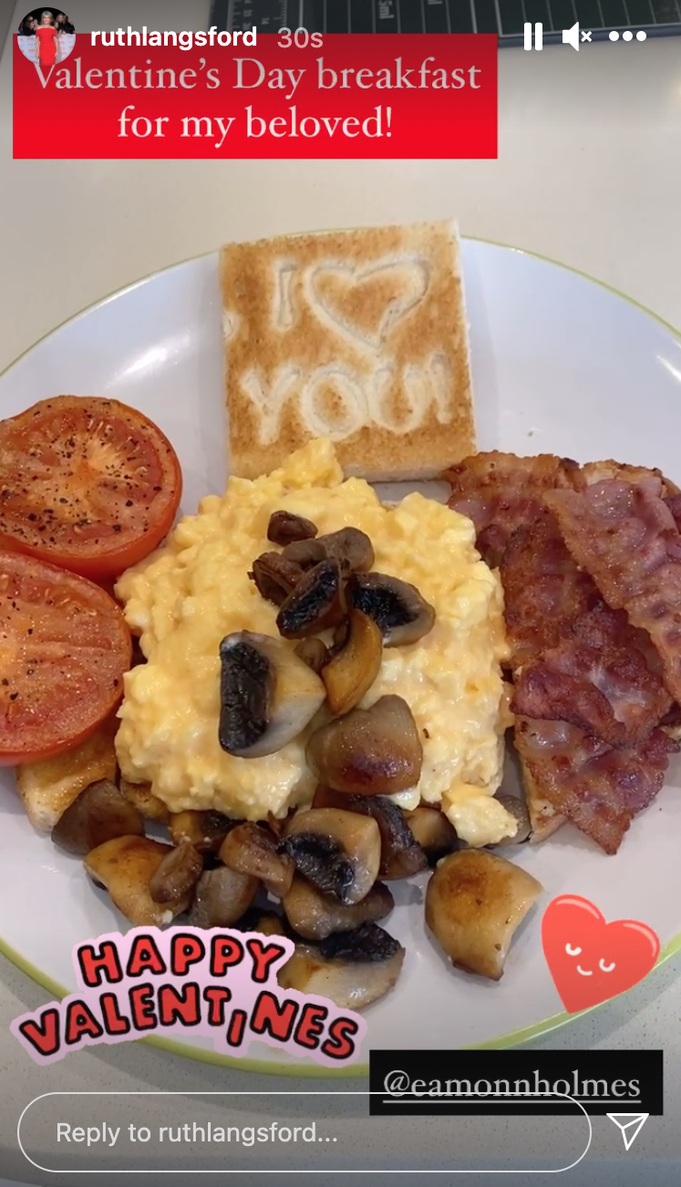 Ruth Langsford cooked Eamonn Holmes a Valentine's Day breakfast