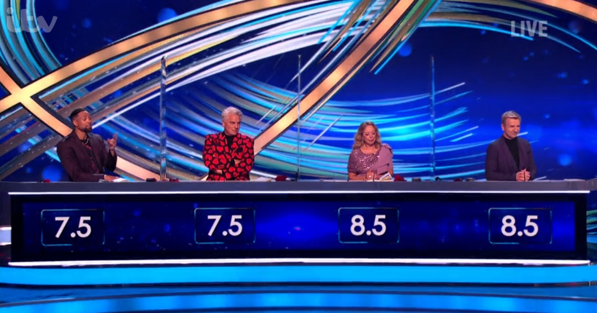 The judges comments on Faye Brookes' routine on Dancing On ice