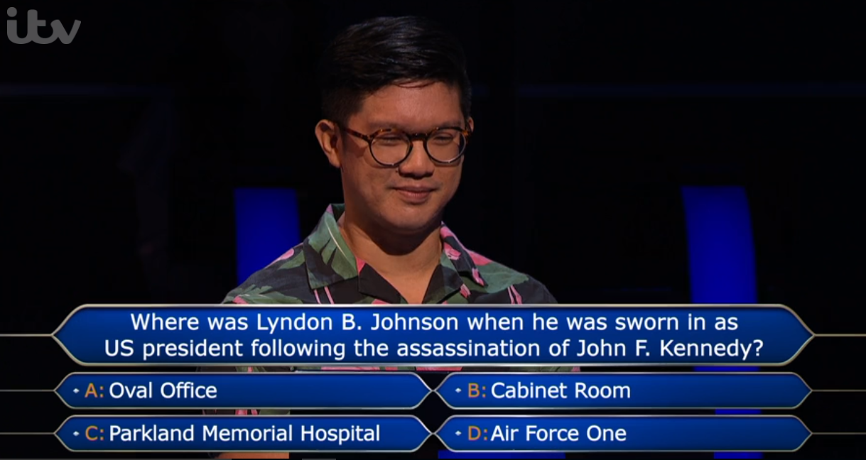 ITV contestant Aston on Who Wants To Be A Millionaire
