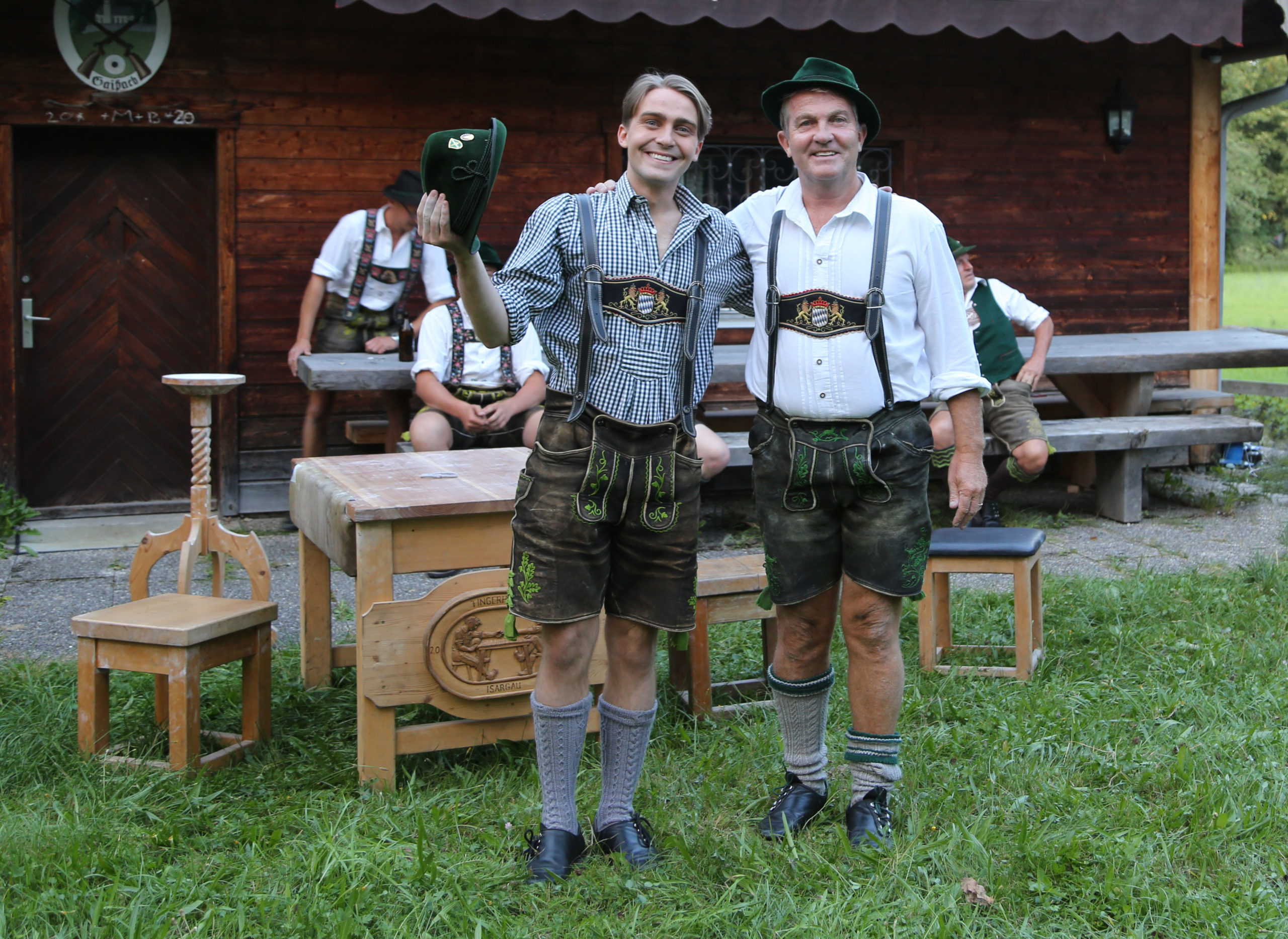 Bradley and Barney Walsh in Germany