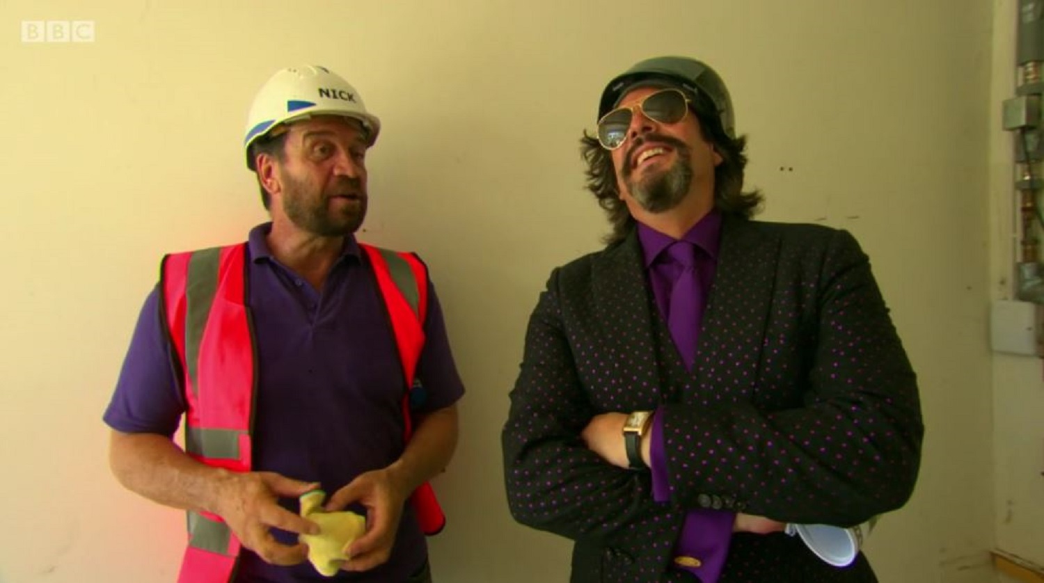 Nick Knowles and Laurence Llewelyn-Bowen on diy sos the big build
