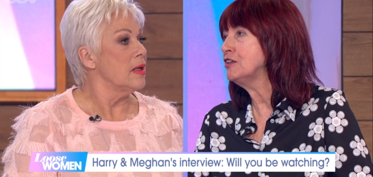 Denise Welch and Janet on Loose Women