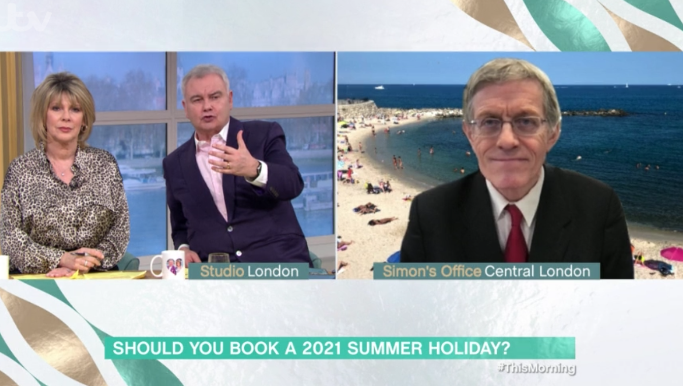 Simon Calder on This Morning says Brits should book holidays this year