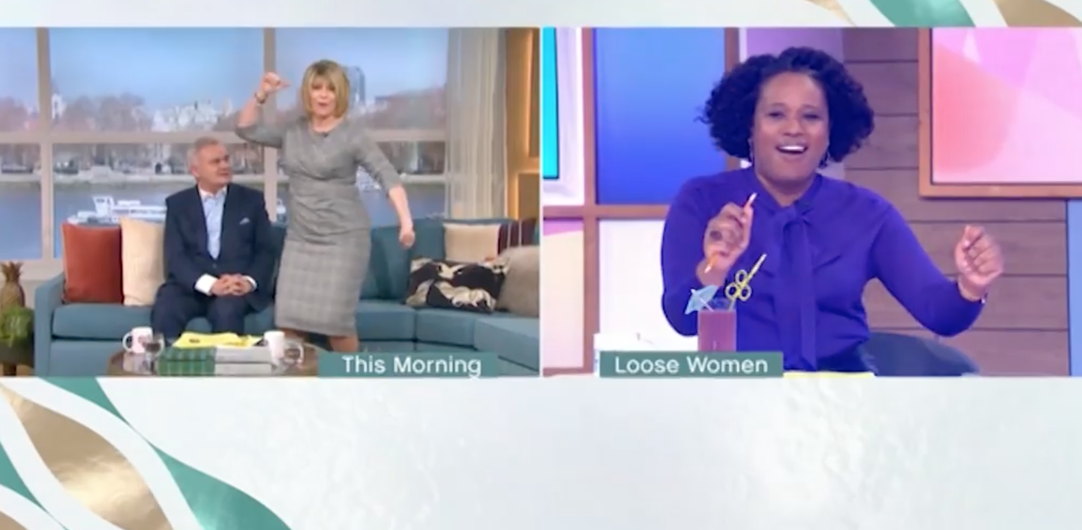 Ruth Langsford dances on This Morning
