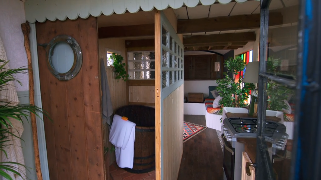 Inside the mobile home