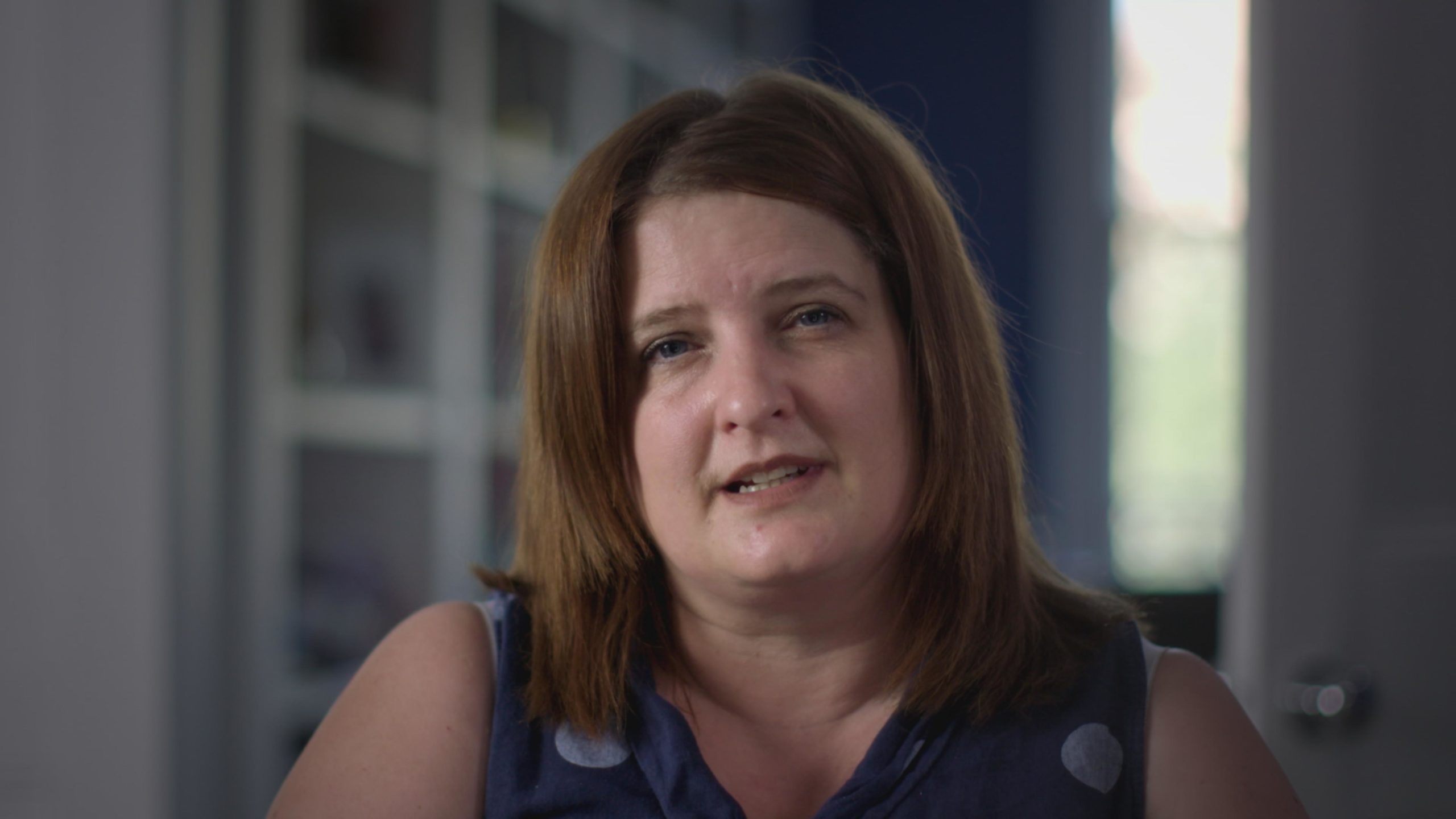 Lucy in the Channel 5 documentary Living With Grief