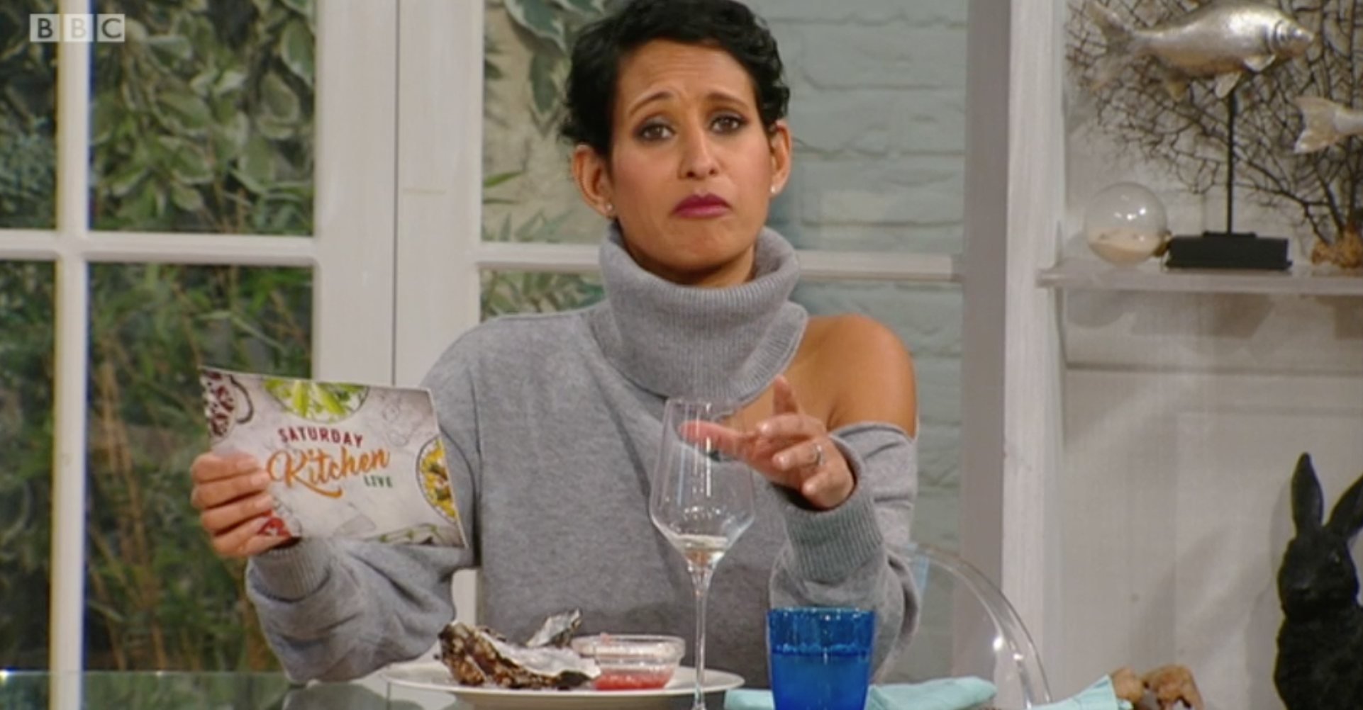 Naga Munchetty annoyed viewers when she appeared on Saturday Kitchen