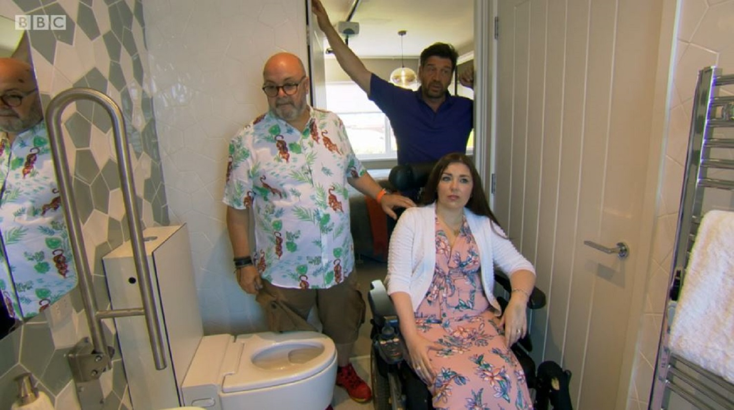 Mandy, Davey and Nick in the diy sos northern ireland episode