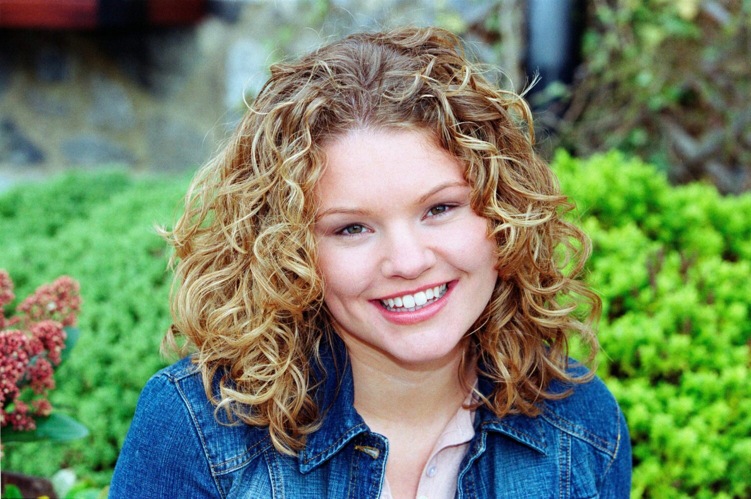 Dawn Woods in Emmerdale smiles for a promo shot