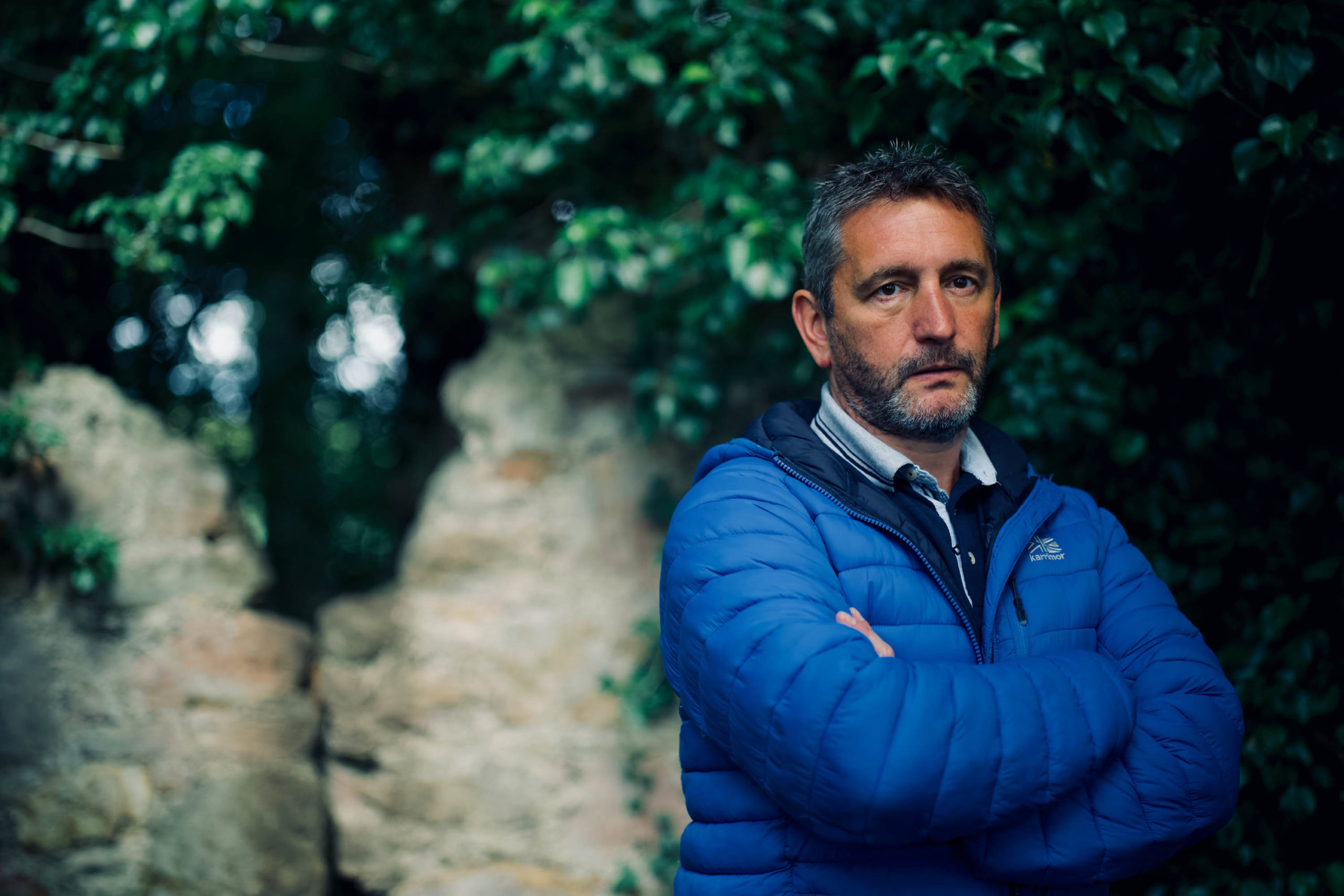 Michael, one of the programme's private investigators at the murder scene (Credit: Channel 5)