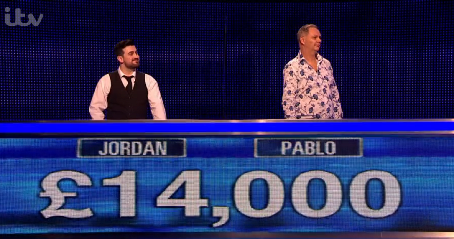 The Chase contestants Jordan and Pablo