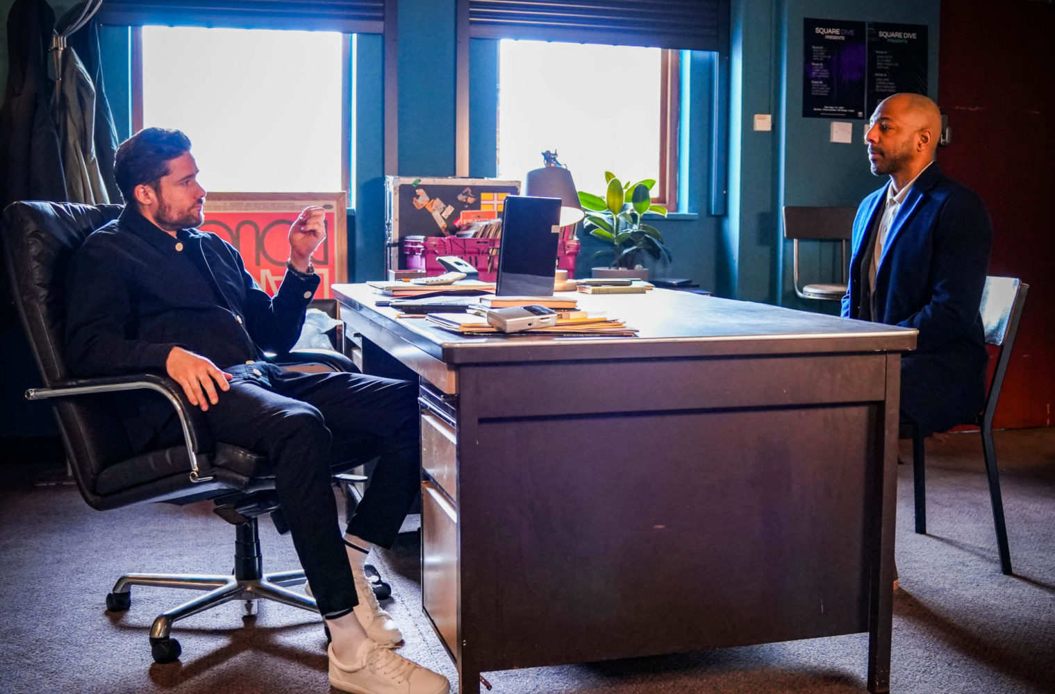 Lucas meets with Caleb