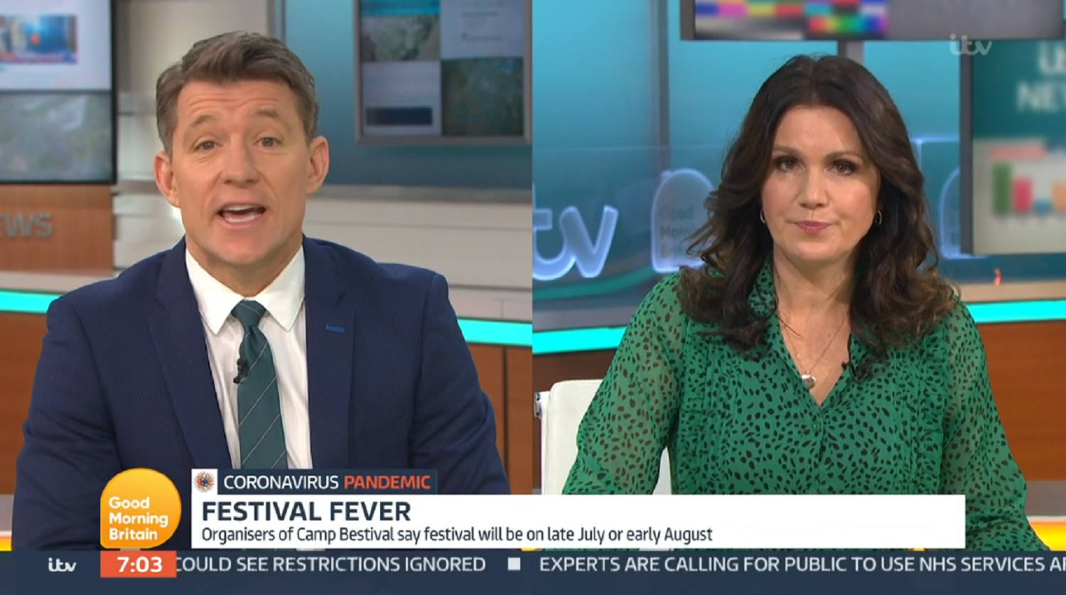 Presenters Ben Shephard and Susanna Reid