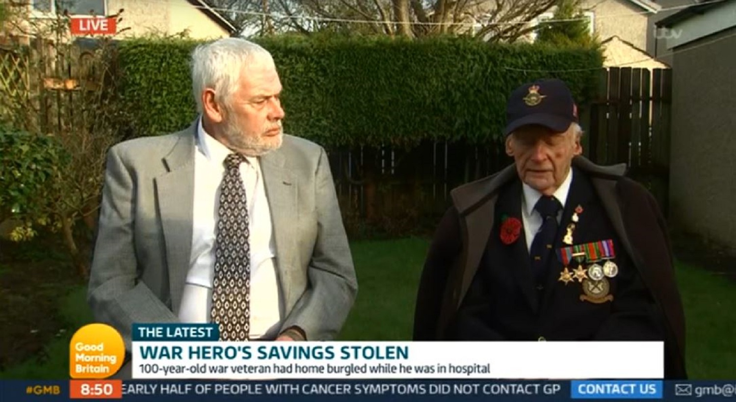 Len and his son in law on Good morning britain