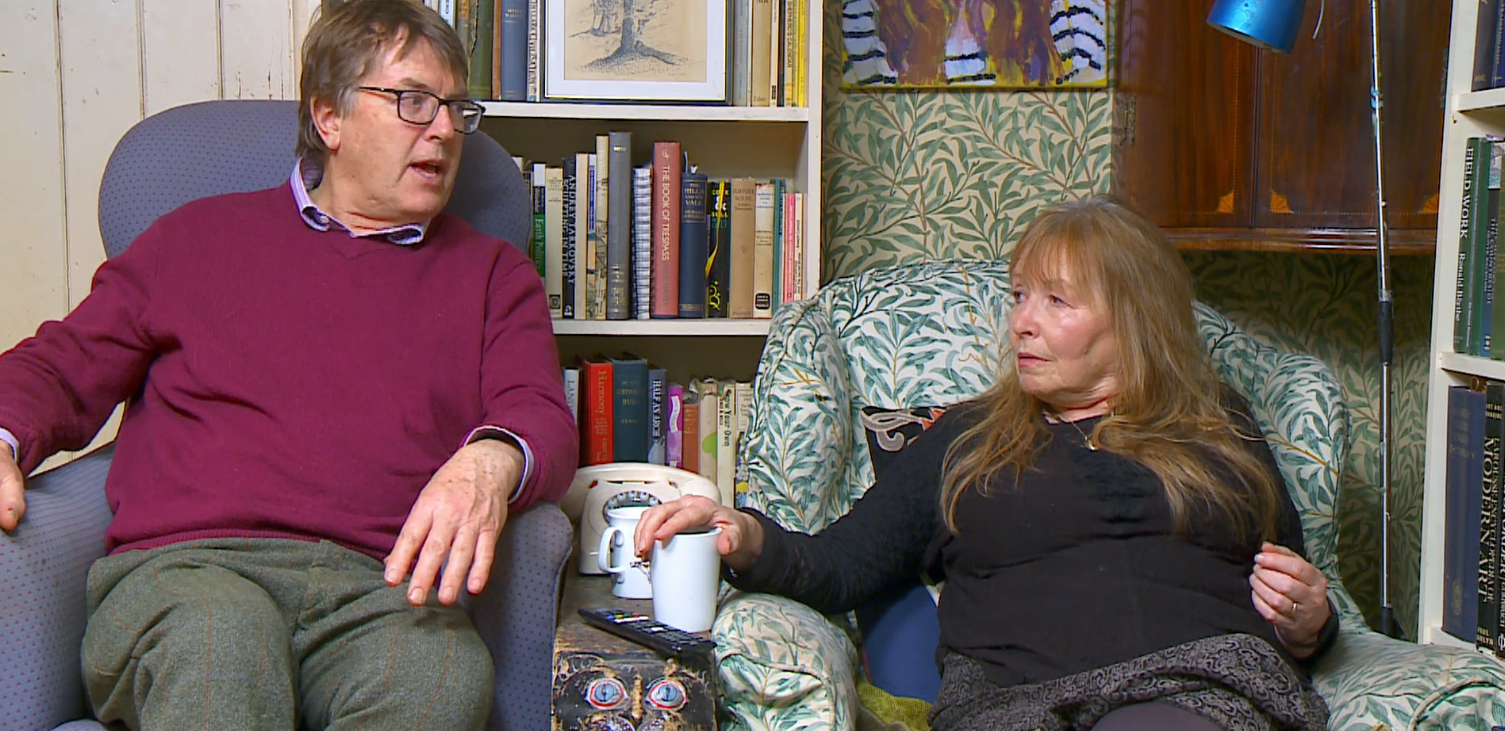 Gogglebox stars Giles and Mary