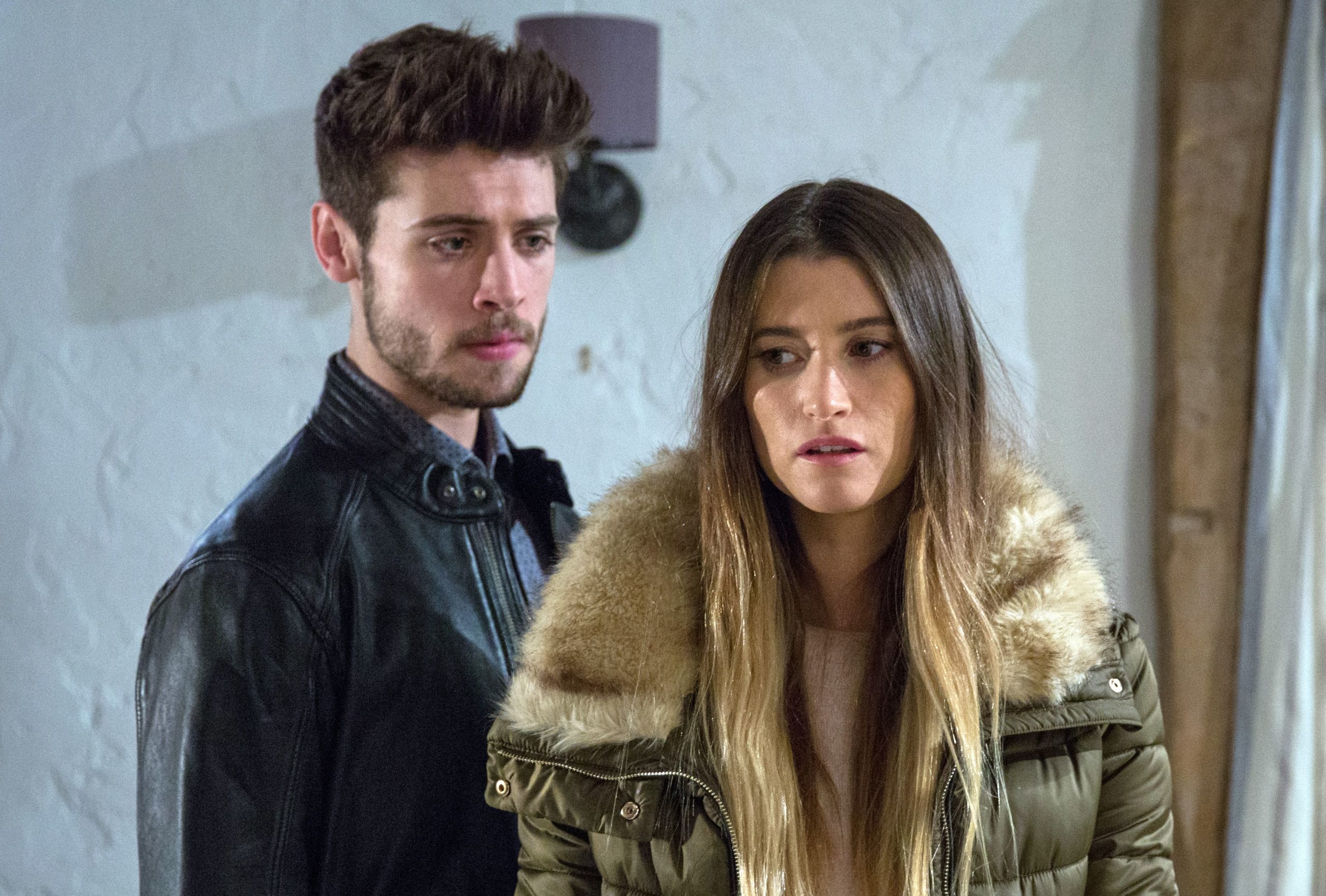 Debbie Dingle and Joe Tate in Emmerdale