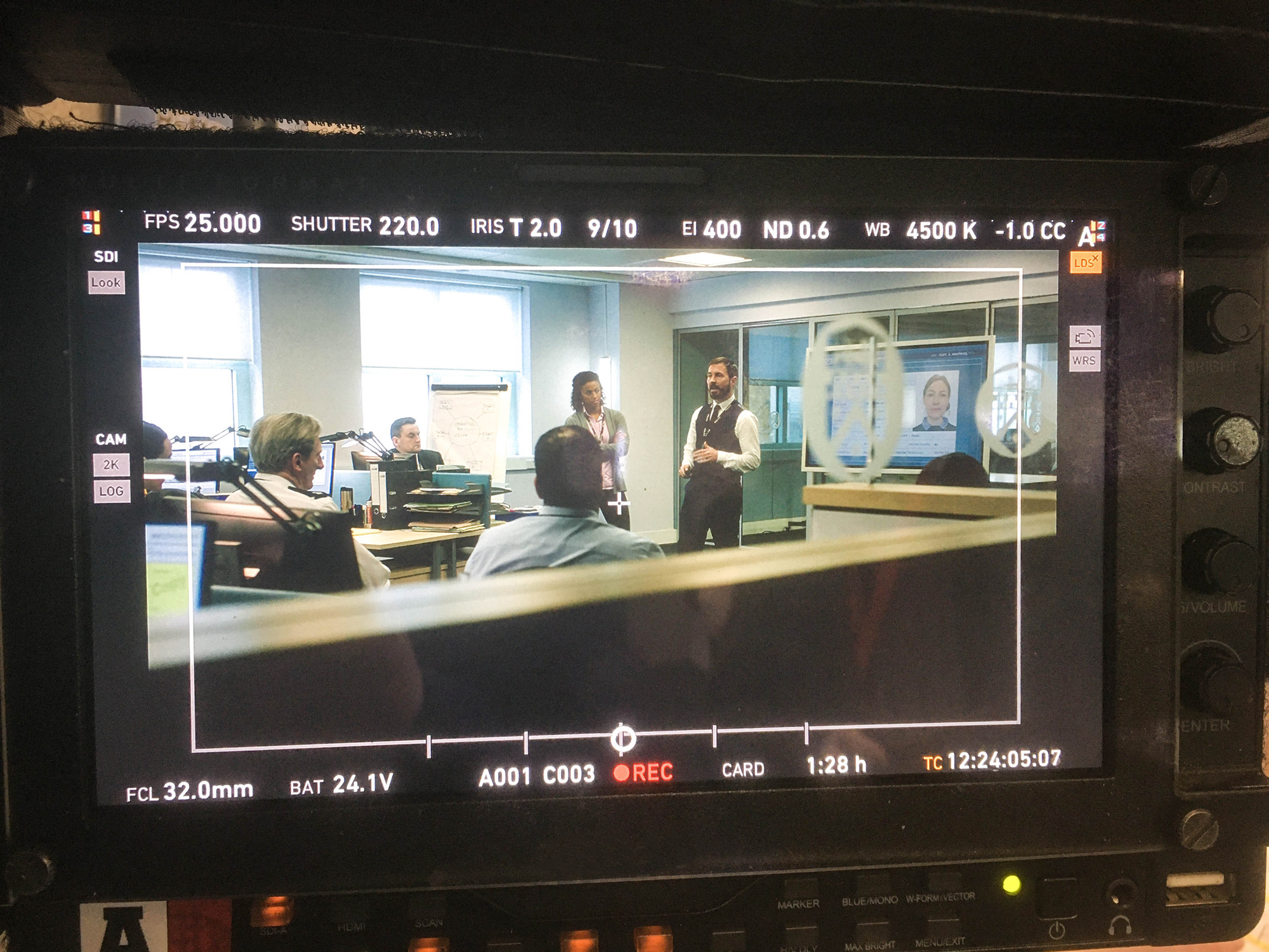 filming work on the new series of line of duty