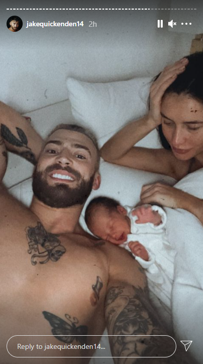 Jake Quickenden baby son